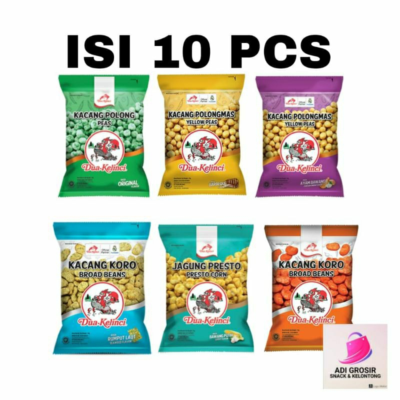 

DUA KELINCI Aneka Kacang 14-16gr isi 10 pcs