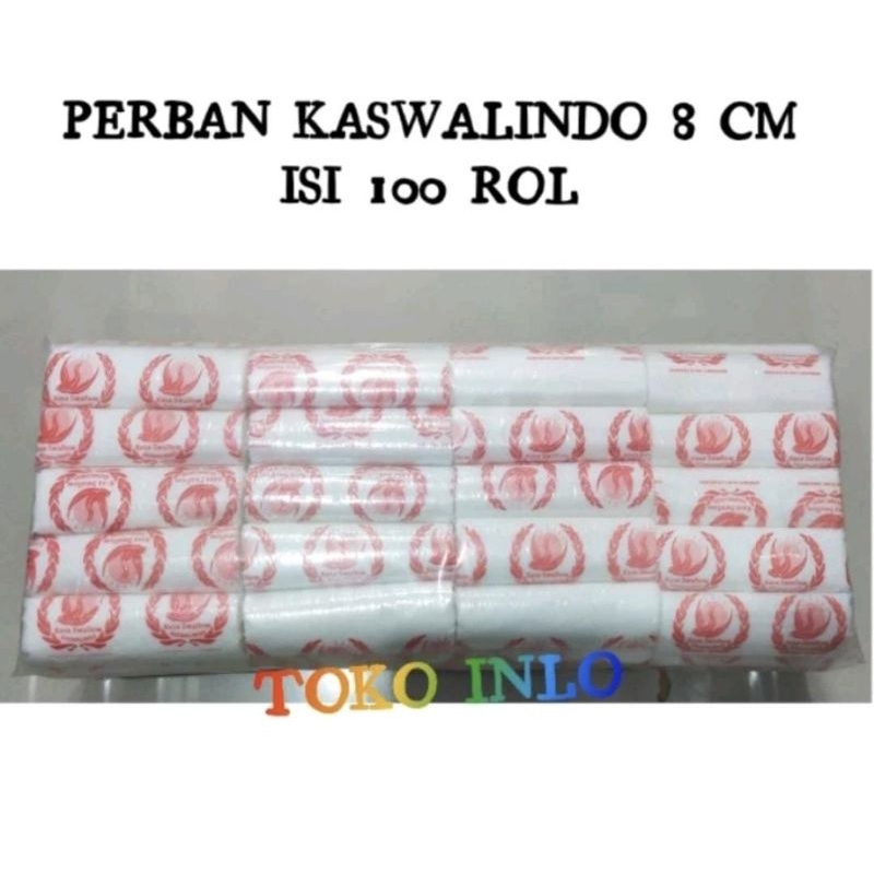 PER PACK Perban Gulung 8 cm/Kasa Gulung/Perban KASWALINDO