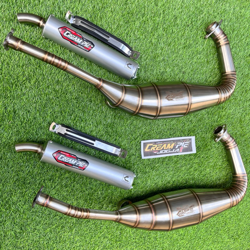 Knalpot racing Creampie Original Ninja R SS Kis RR NS2 Stenlis