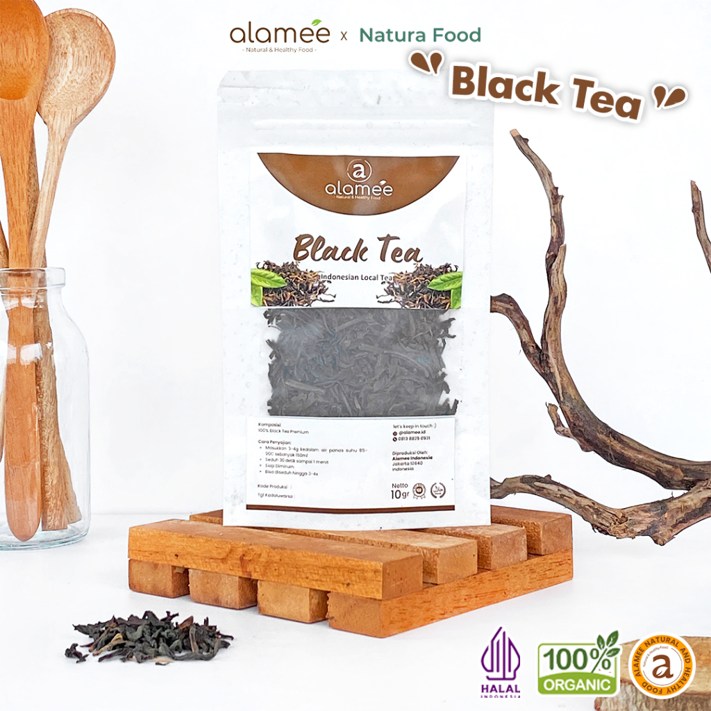 

ALAMEE Black Tea Alami Organic Teh Hitam Kering Dried 10 gr Premium