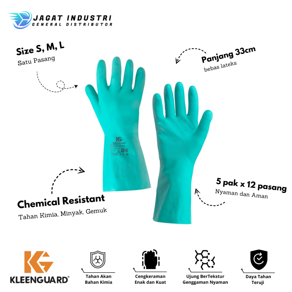 KLEENGUARD G80 Nitrile Gloves Size 8 , 9 , 10 , sarung tangan nitrile , sarung tangan karet sintetis