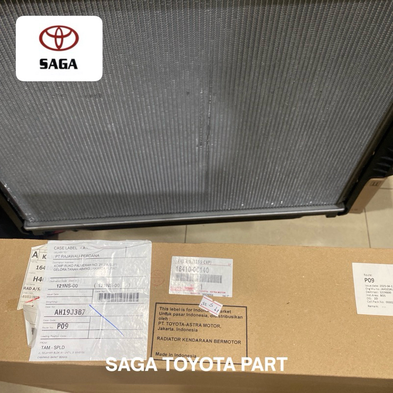 SAGA | Radiator Assy Kijang Innova Fortuner Bensin Matic 16410-0C140