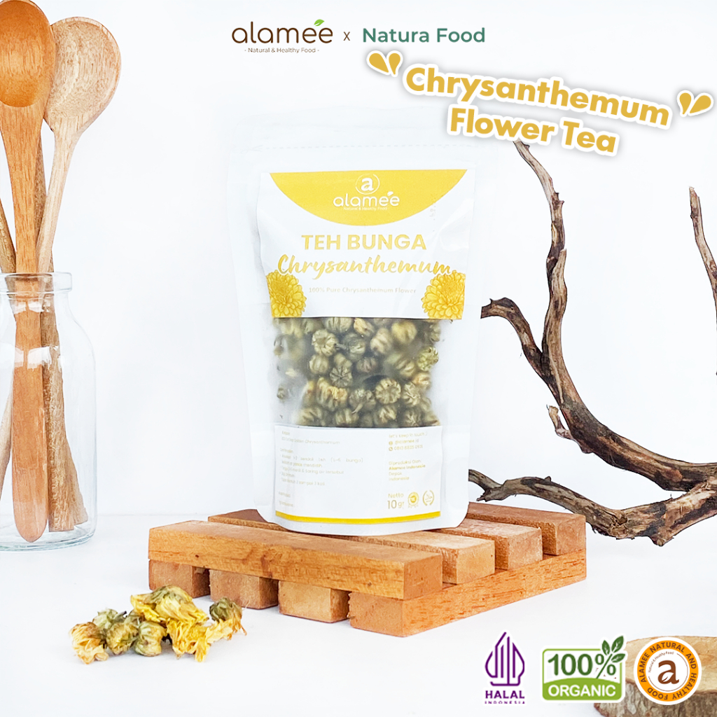 

ALAMEE Teh Krisan Chrysanthemum Tea Bunga Emas Golden Crysant Organik Crysanthemum 10gr Premium
