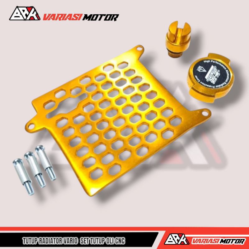 Tutup Radiator Vario 110 Karbu Dan Tutup Oli Variasi Satu Set BRK 5 Varian Warna