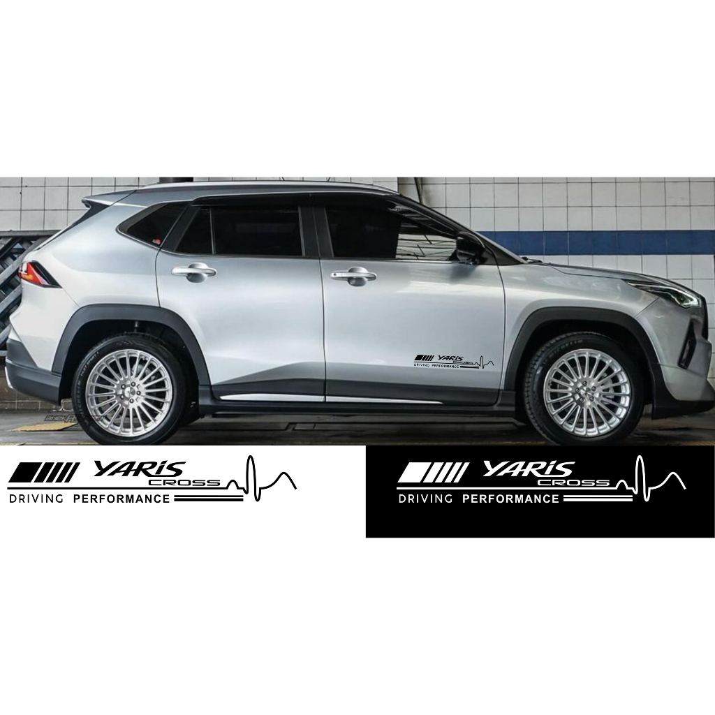 Toyota Yaris Cross Cutting Sticker Variasi Sticker Minimalis Toyota Yaris Cross 2023