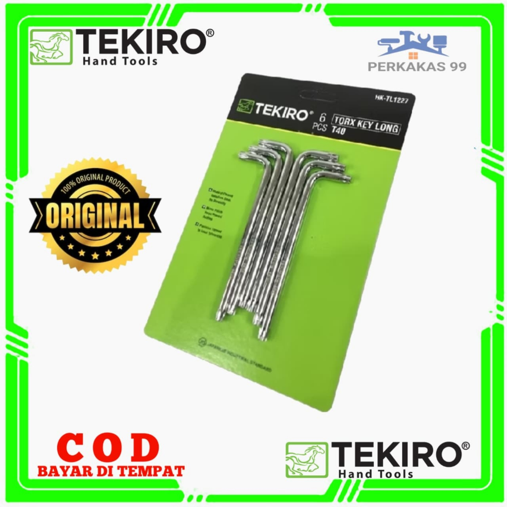 TERMURAH Kunci L Bintang T25 T30 T40 T45 T50 panjang L Bintang Kunci L Tekiro ORIGINAL