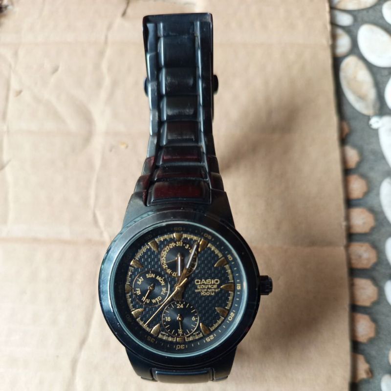 jam Casio edifice ef-308 multifungsi full original original bekas