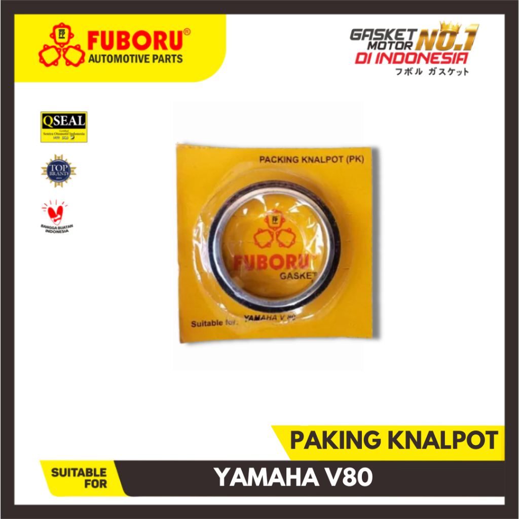 PAKING KNALPOT YAMAHA V 80 PERPAK GASKET KNALPOT ATAS FUBORU