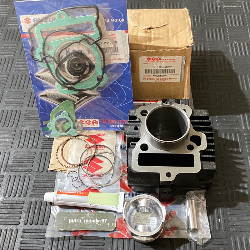 Blok Seher Suzuki Shogun 110 Kebo Shogun 110 R Topset+Lem