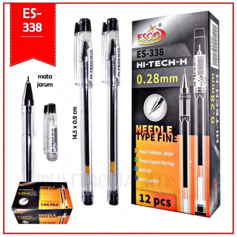 

PEN HI-TECH ESCO ES-338-H / PULPEN HITECH-H 0.28mm