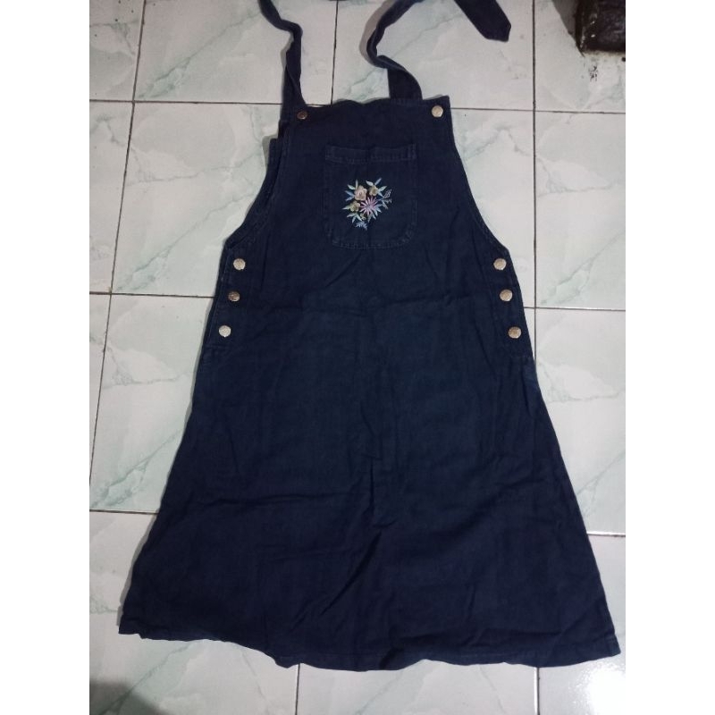 preloved overall rok jeans pendek anak