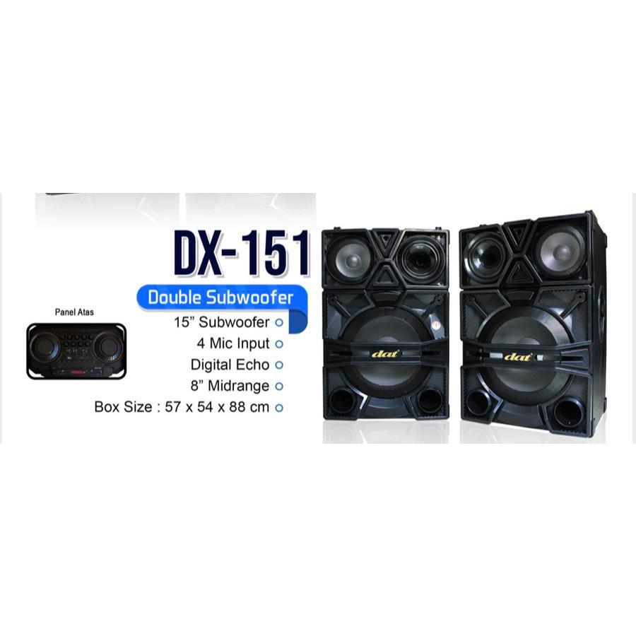 SPEAKER AKTIF PASIF DAT DX 151 SEPASANG 2 BUAH DAT DX151