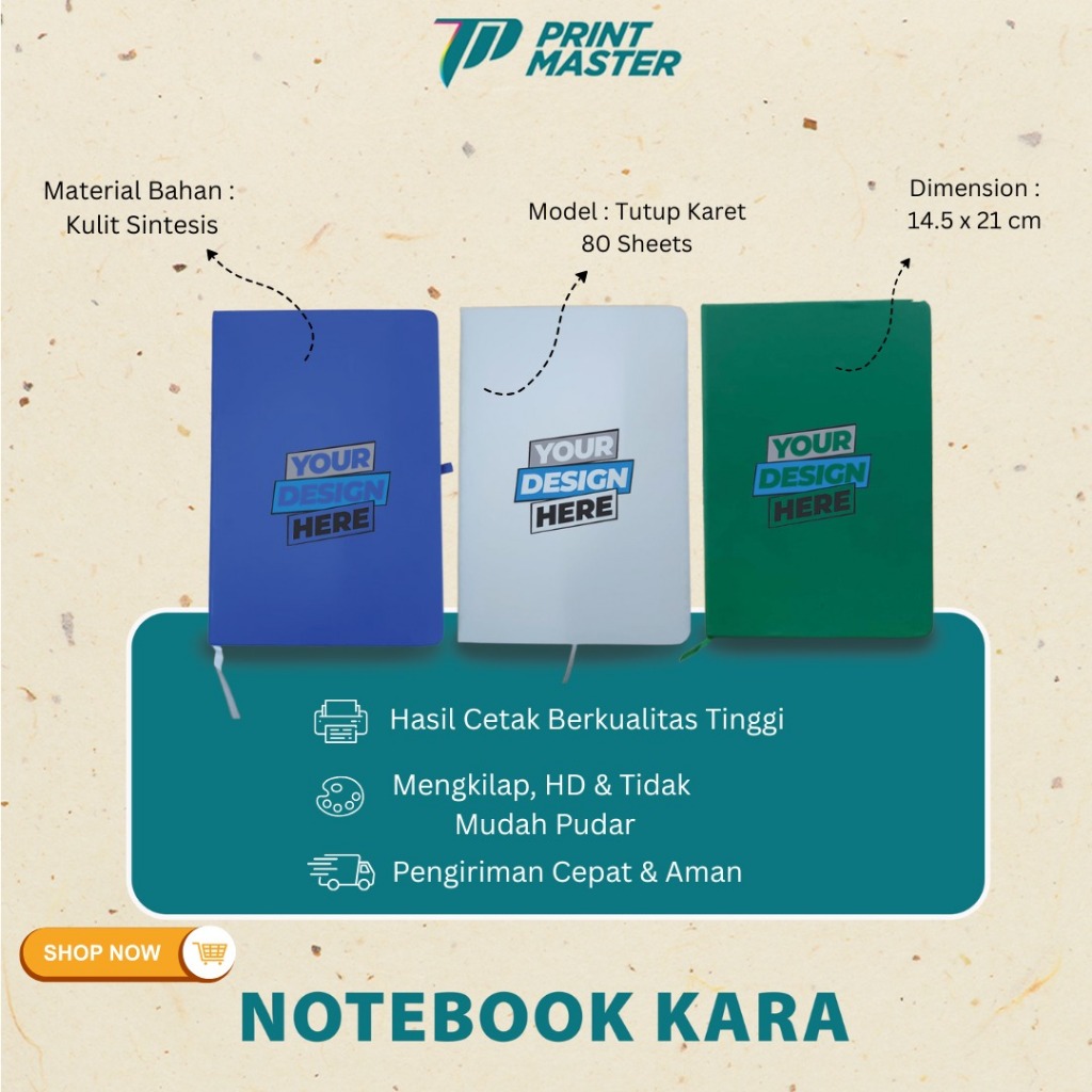 

Custom UV Kara Agenda/Notebook A5 Cetak Full Color Buku Catatan Souvenir