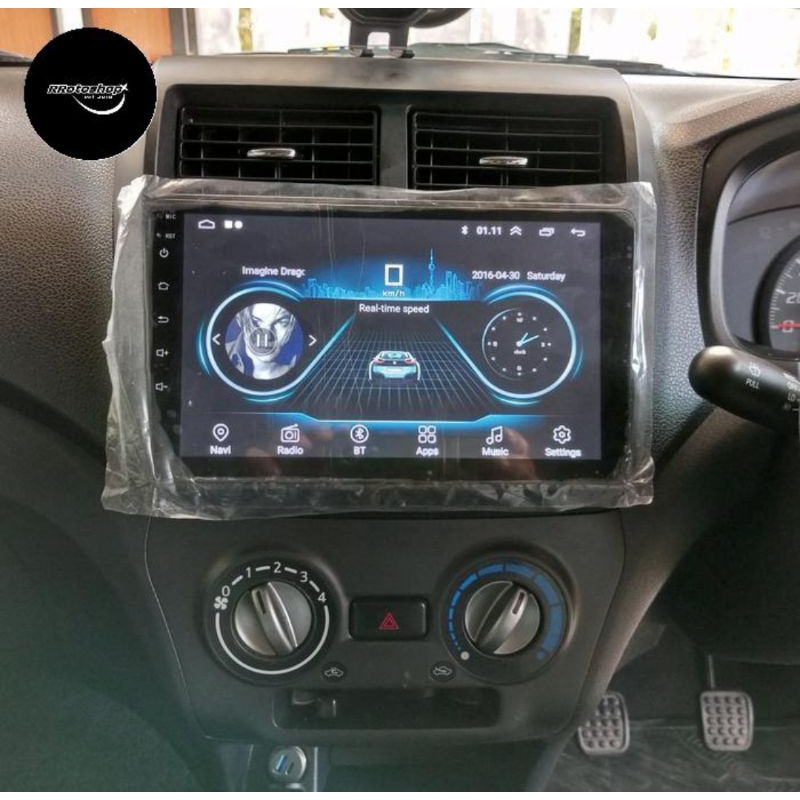 Head Unit Tape Android Mobil Toyota Daihatsu Agya Ayla 9 Inch Double Din Headunit