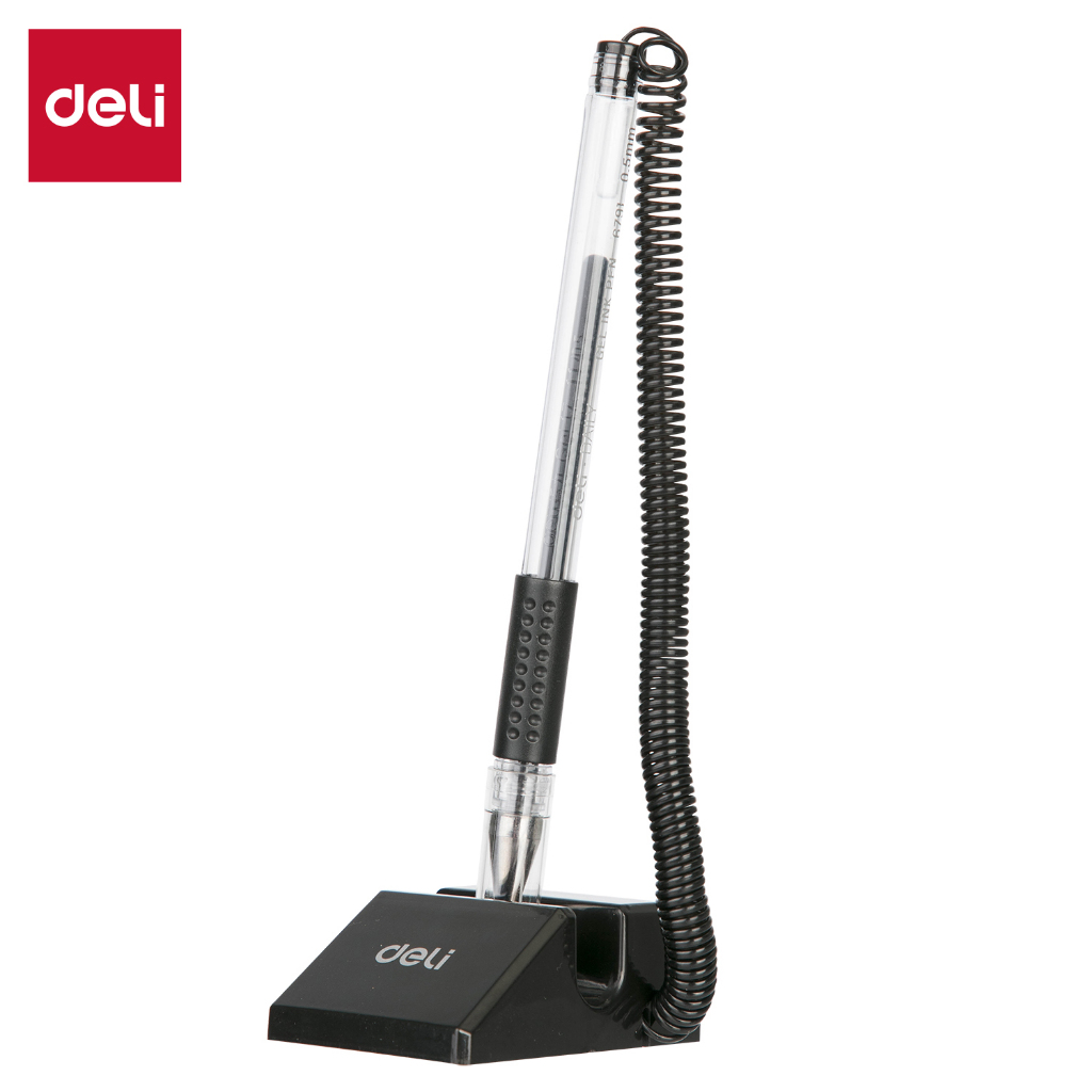 

Deli Pena Meja Tempel Deli 6791 Pen Stand Hitam Gel 0.5mm