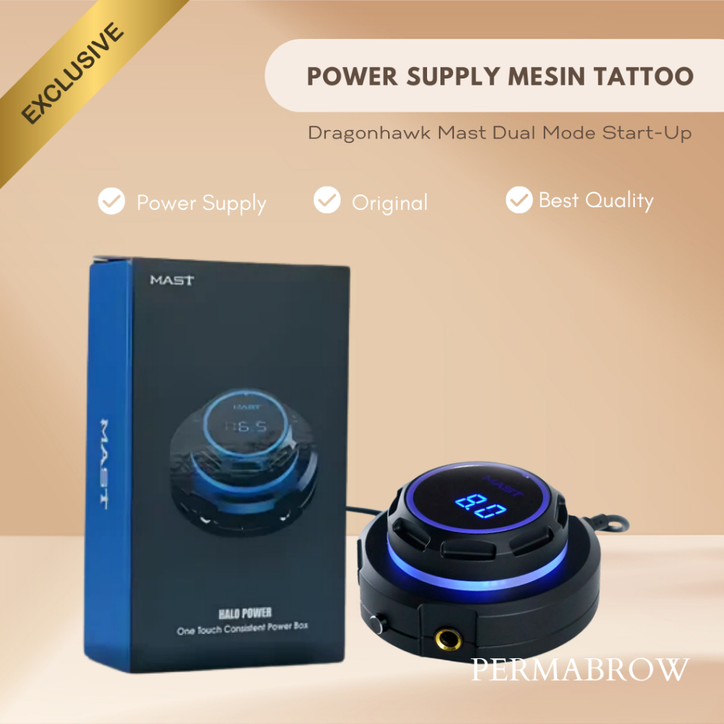 Mast Tour Tattoo Halo Power Supply – Power Supply Mesin Tattoo (Hanya Power Supply)