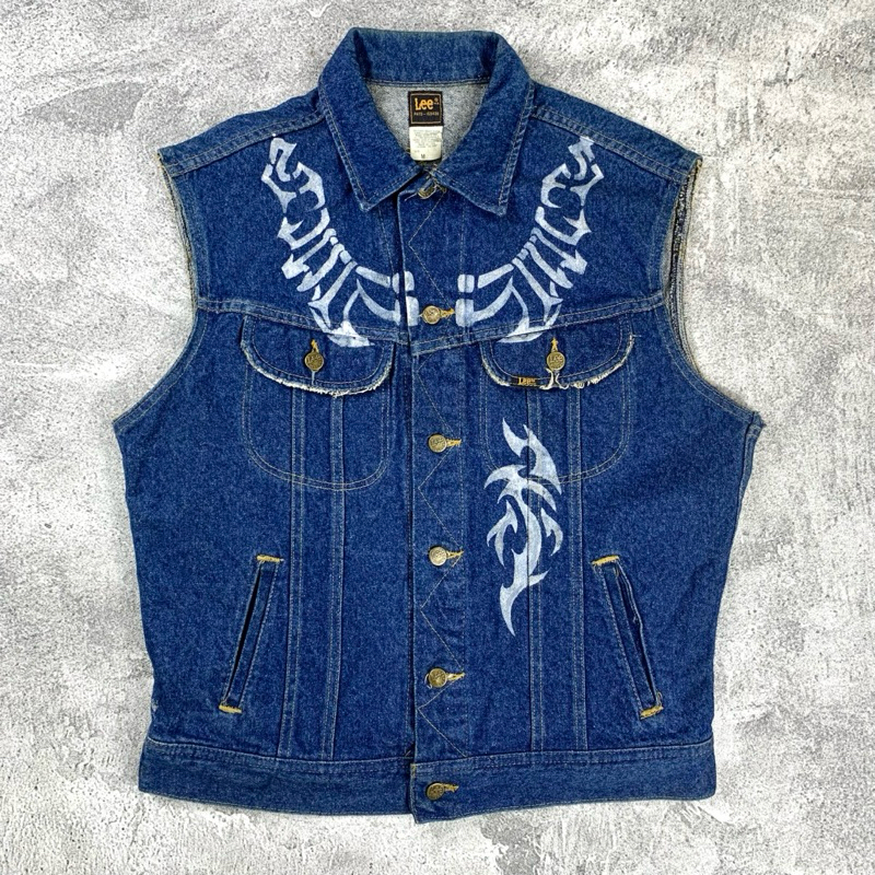 Vintage 80’s Vest Denim Jacket Lee costum