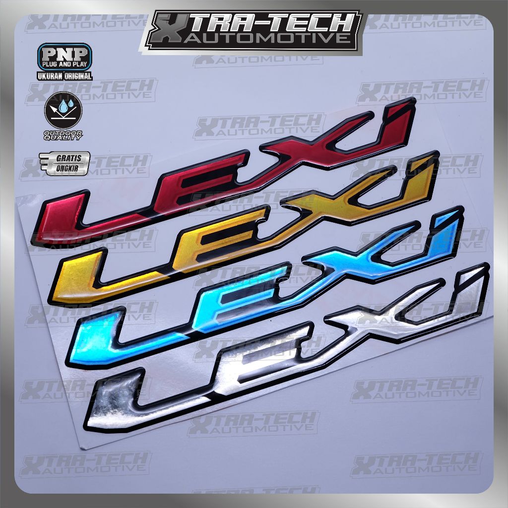 Emblem yamaha lexi / emblem timbul yamaha lexi / emblem titanium lexi / emblem yamaha lexi / stiker 