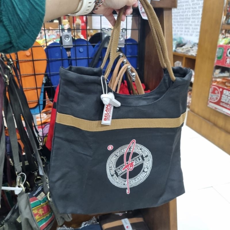 TOTE BAG. TAS CANVAS SABUK KECIL. TAS JOGER ASLI. ORIGINAL OLEH OLEH BALI