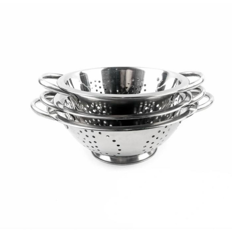 Sangku Bakul Nasi Stainless Colander Tanpa Tutup