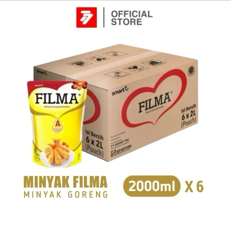 

( JATIM ) Minyak goreng filma 2 literan isi 6 pouch perkarton