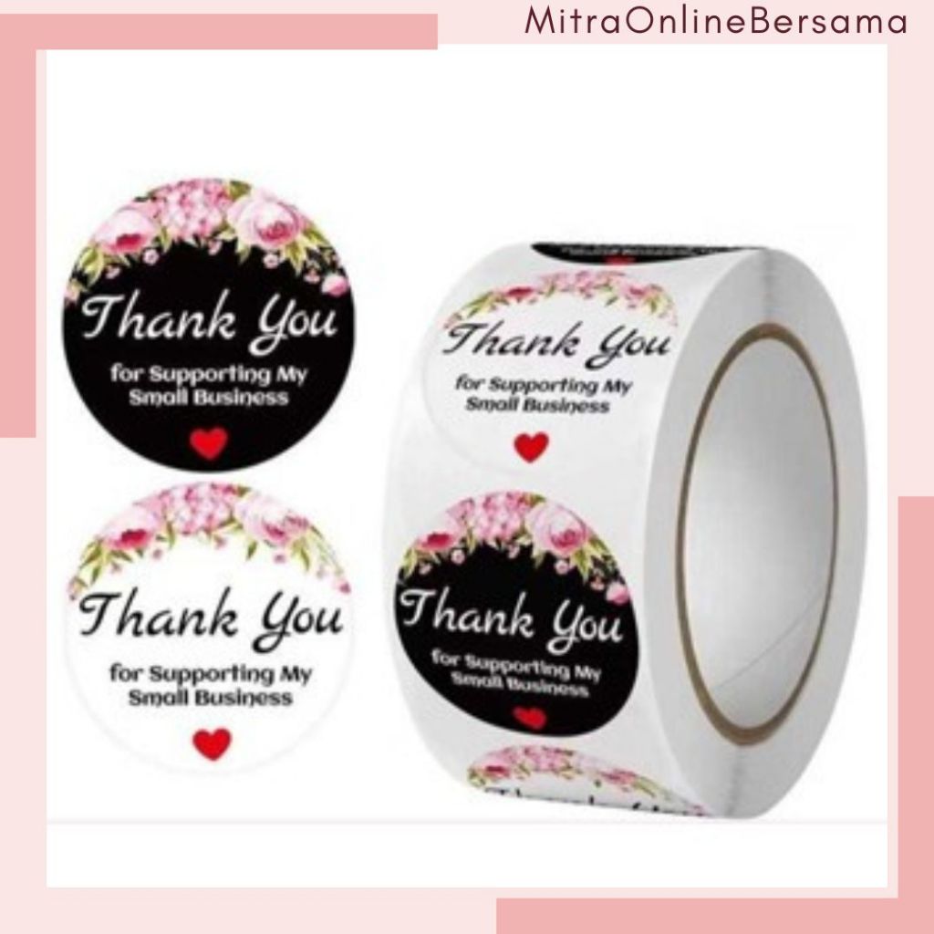 

♥MO♥ Stiker Roll Thank You Isi 250 pcs/ Random Stiker Terimakasih