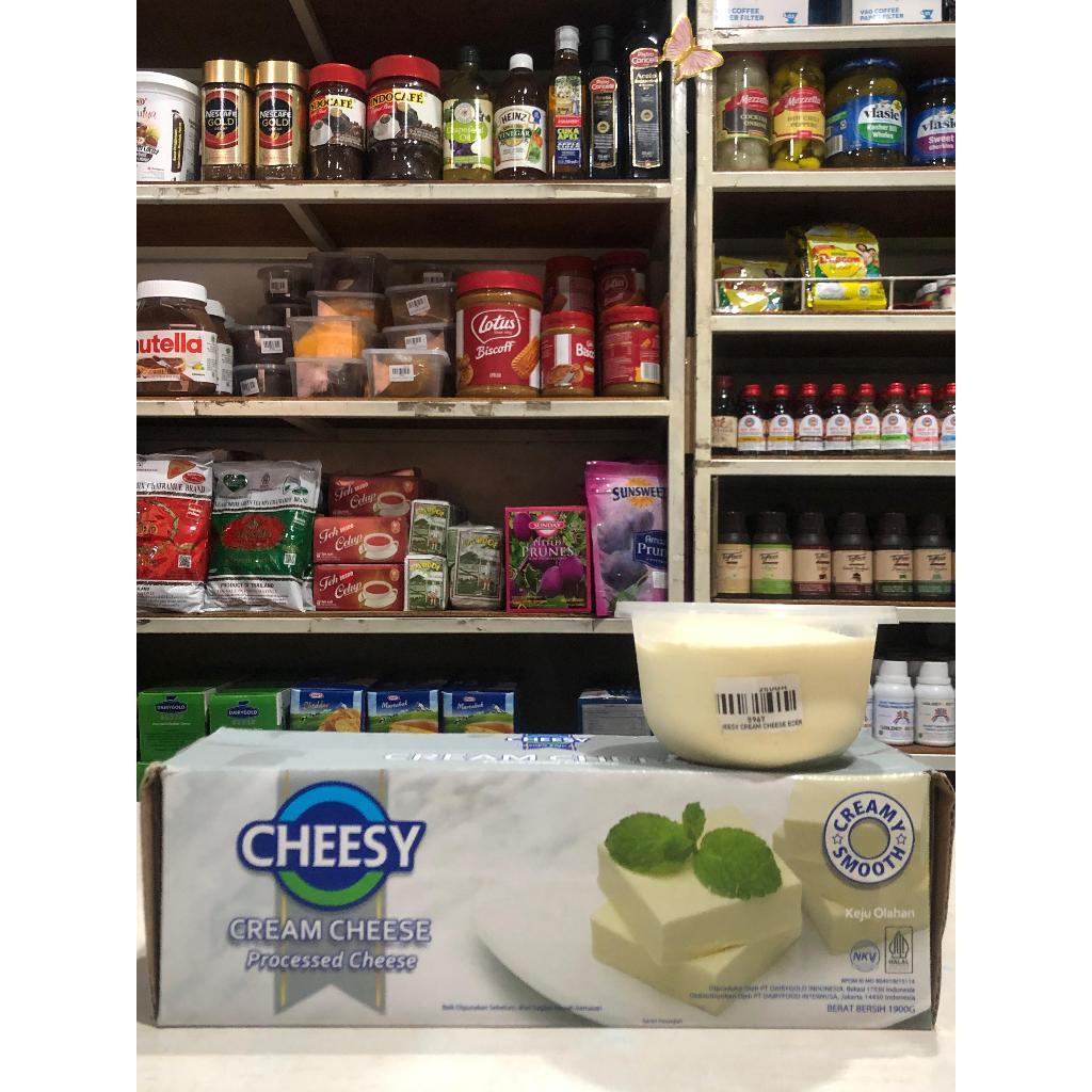 

CHEESY CREAM CHEESE NATURAL 250GR REPACK DARI UKURAN 1.9KG, CREAM KEJU U/ CAMPURAN CAKE, MINUMAN DLL