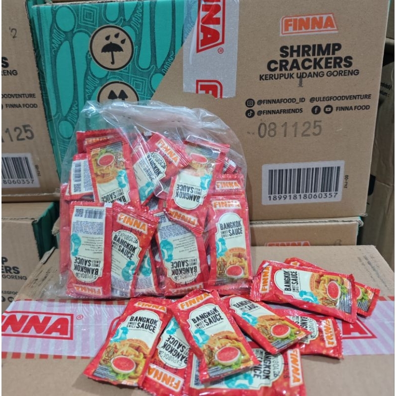 

(1 Paket isi 50 Pcs) Finna Sauce Bangkok Saos Bangkok Sachet Gac*an Whizzm*e