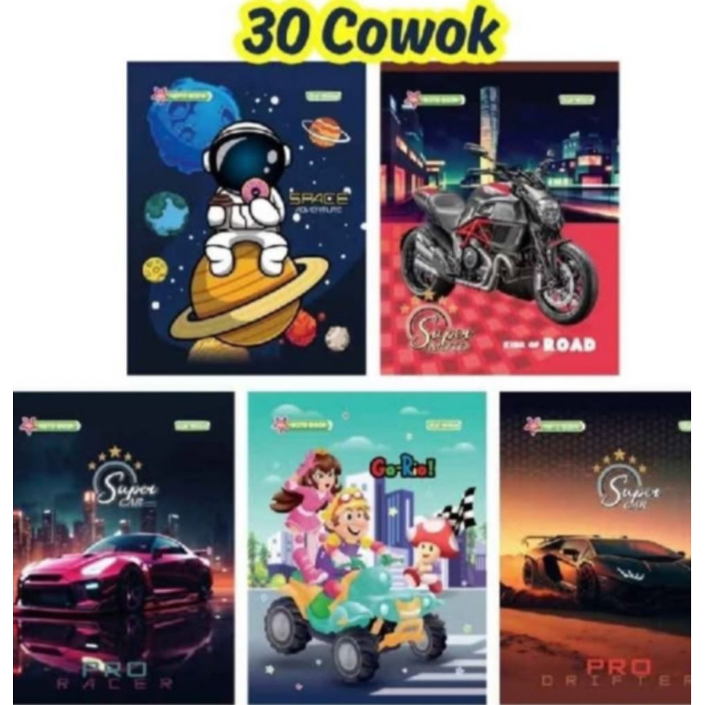 

BUKU TULIS 30 LEMBAR 1 PACK ISI 10 BUKU
