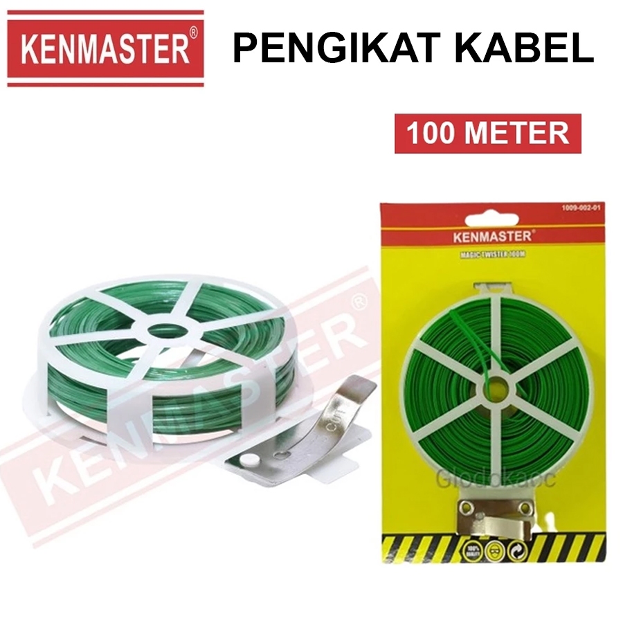 

Al Pengikat Kabel 100 M Kenmaster Magic Twister Kabel Tie Tali Kawat
