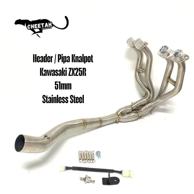 Header / Pipa Knalpot Cheetah Kawasaki ZR25R Stainless steel Import