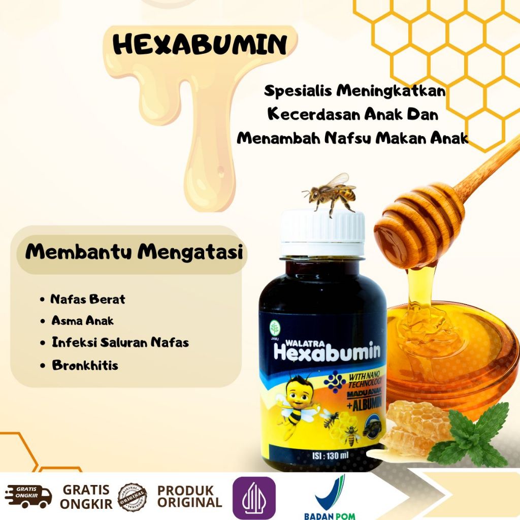 Hexabumin Vitamin Anak Asli 100% Original Spesialis Suplemen Kesehatan
