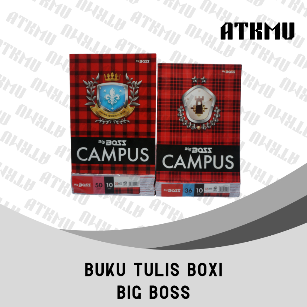 

Buku Tulis Boxy Campus Bigboss 1 Pak Isi 10 Buku