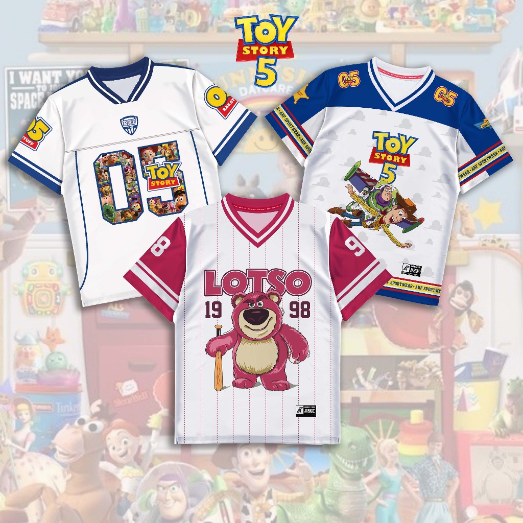 FWRD Baju Kaos Jersey Karakter Toy Story Lotso Stitch Gundam Anak & Dewasa Casual Sport