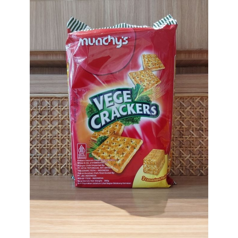 

MUNCHY'S VEGE CRACKERS 380 GR