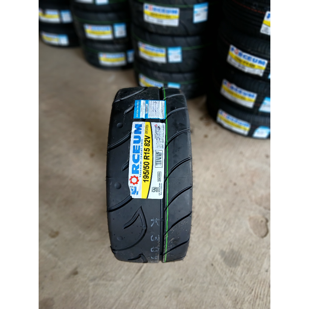 Ban mobil forceum semi slick ukuran 195 50 ring 15