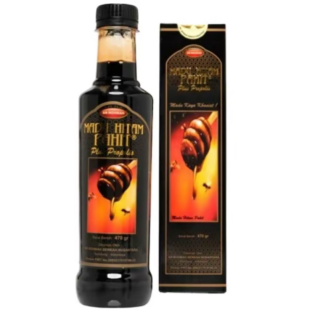 

MADU HITAM PAHIT PLUS PROPOLIS ISI 470gr