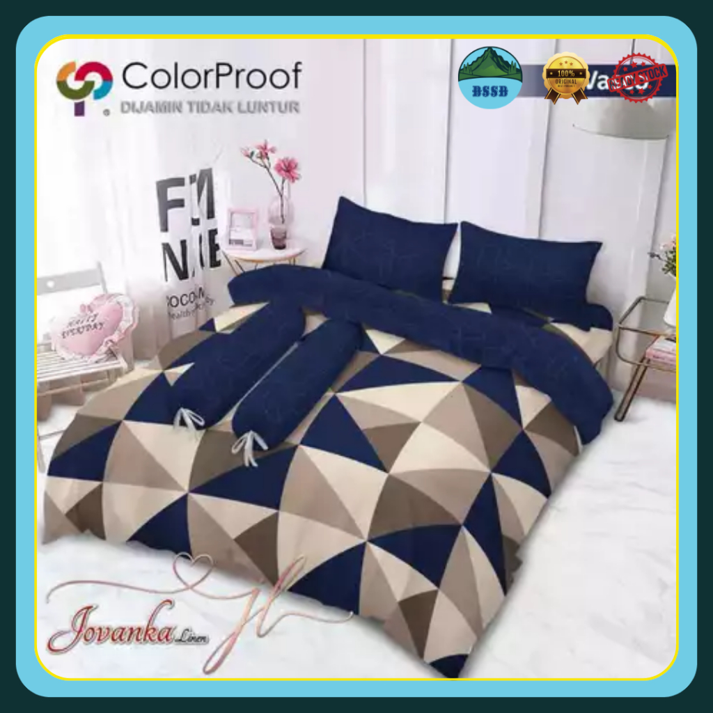 Bed Cover Jovanka By Fata | Bed Cover Motif | Bed Cover Estetik | Ukuran 180x200 cm T: 20 cm