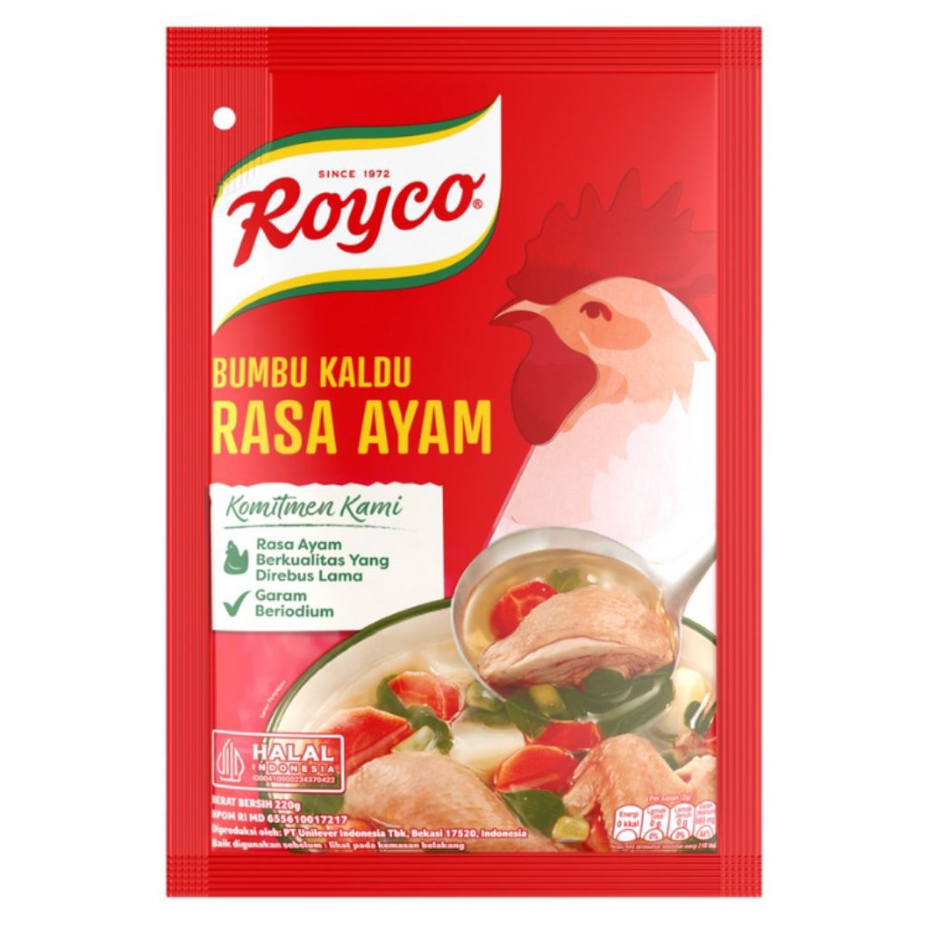 

( 1pcs )Royco Bumbu Kaldu Penyedap Rasa Ayam 220g