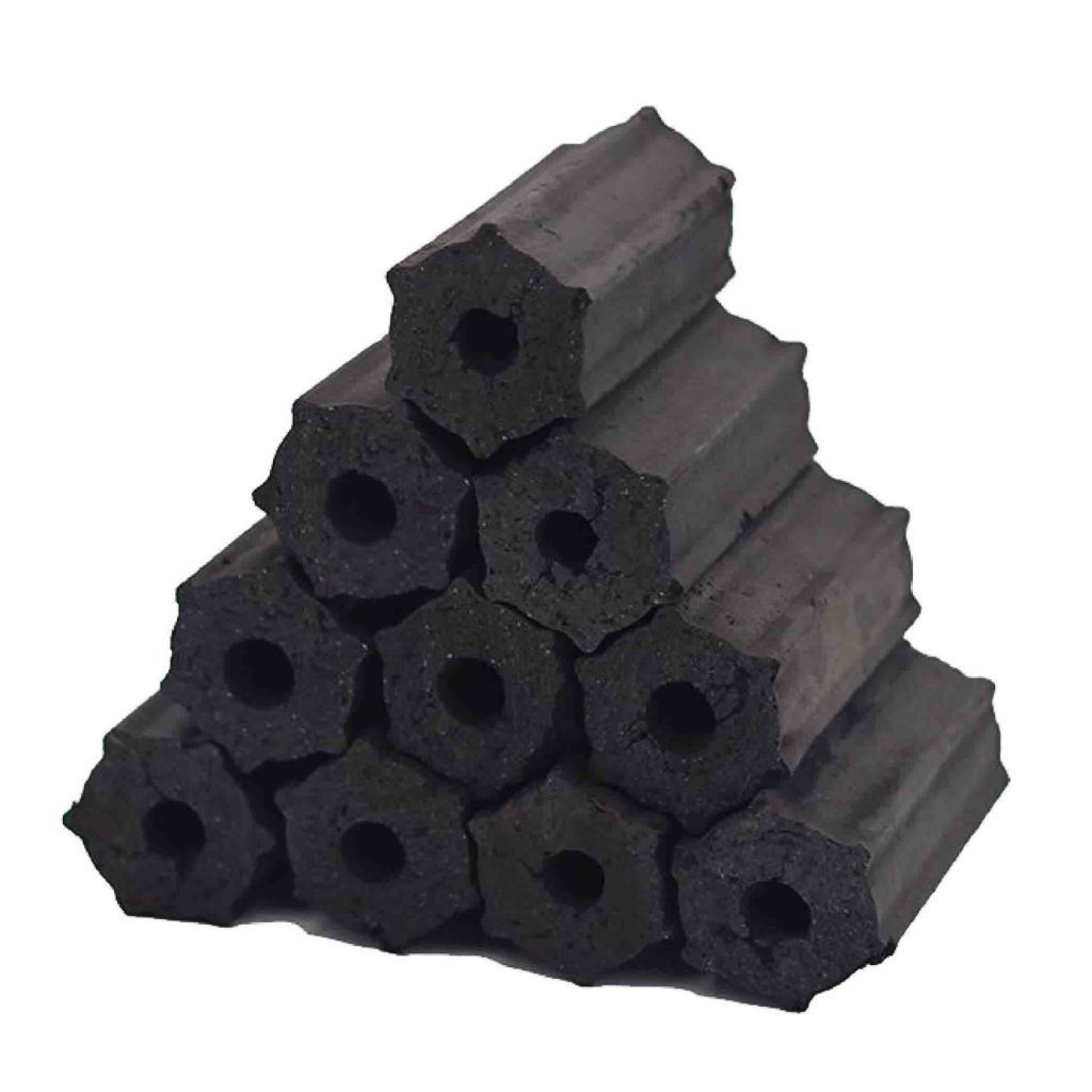 Arang briket hexagonal / Briket arang / Briquettes charcoal / Arang hexa / Arang kayu batok kelapa