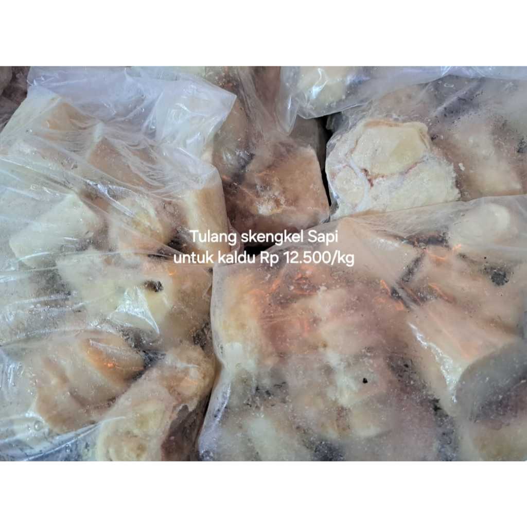 

Tulang isi Sum-Sum Sapi (Skengkel Kaldu), Rp 14.500/kg