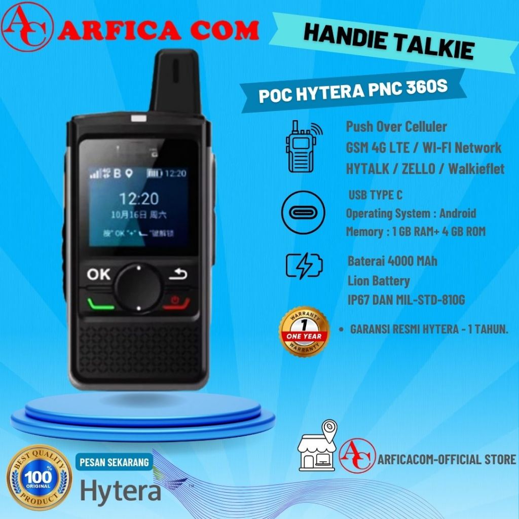 HYTERA PNC 360 POC - HT HYTERA POC PNC360S PNC 360S ORIGINAL GARANSI RESMI