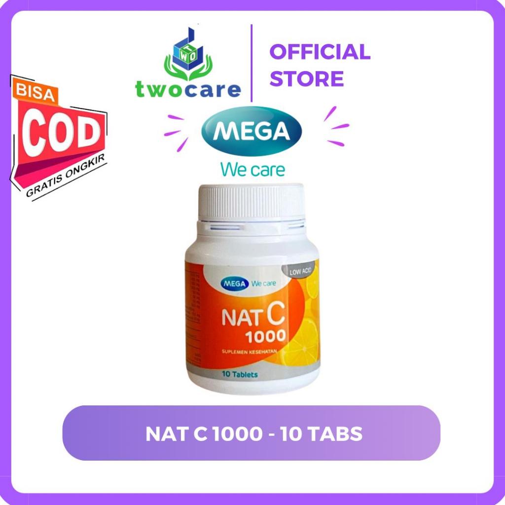 Mega We Care NAT C 1000 Mg 10 Tablet Vit C Vitamin Daya Tahan Tubuh Imun Booster