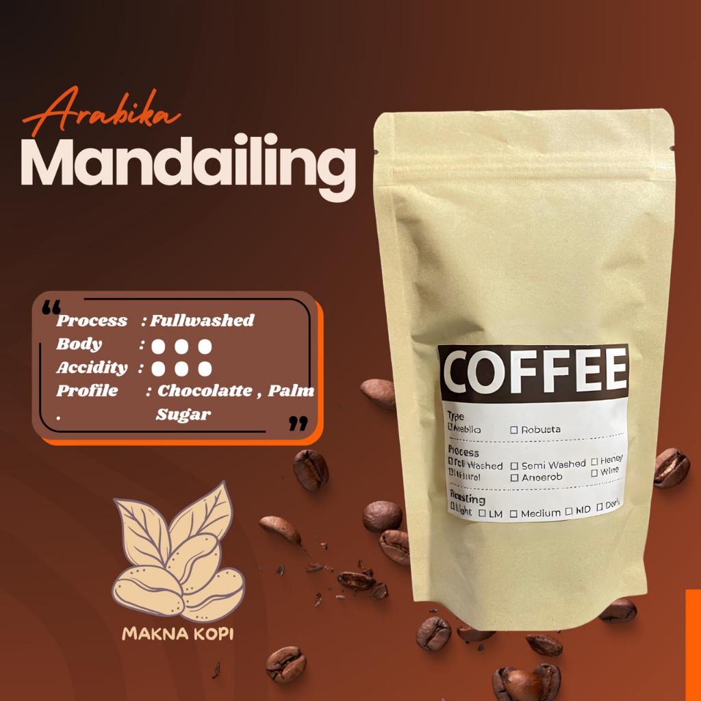 

Makna Kopi - Kopi Arabika Mandailing 100 Gram Kopi Biji Bubuk di Proses Fullwashed