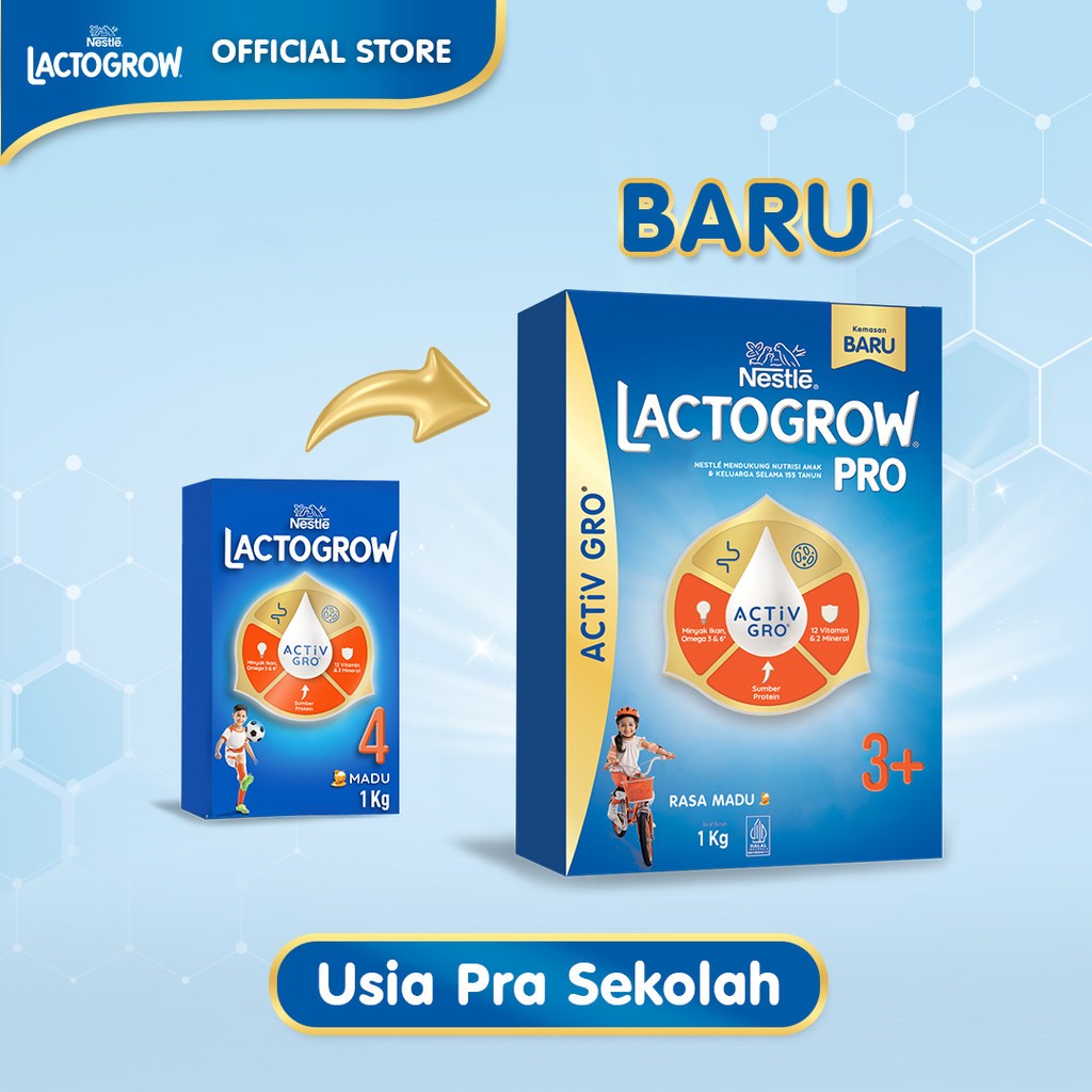 

LACTOGROW 3+ VANILA/MADU 1KG