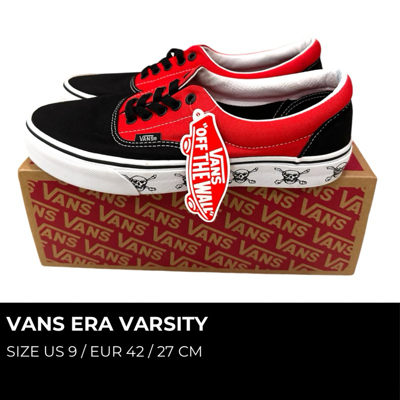 Preloved Sepatu Vans Era New Varsity Black High Risk Red RESMI NAVYA
