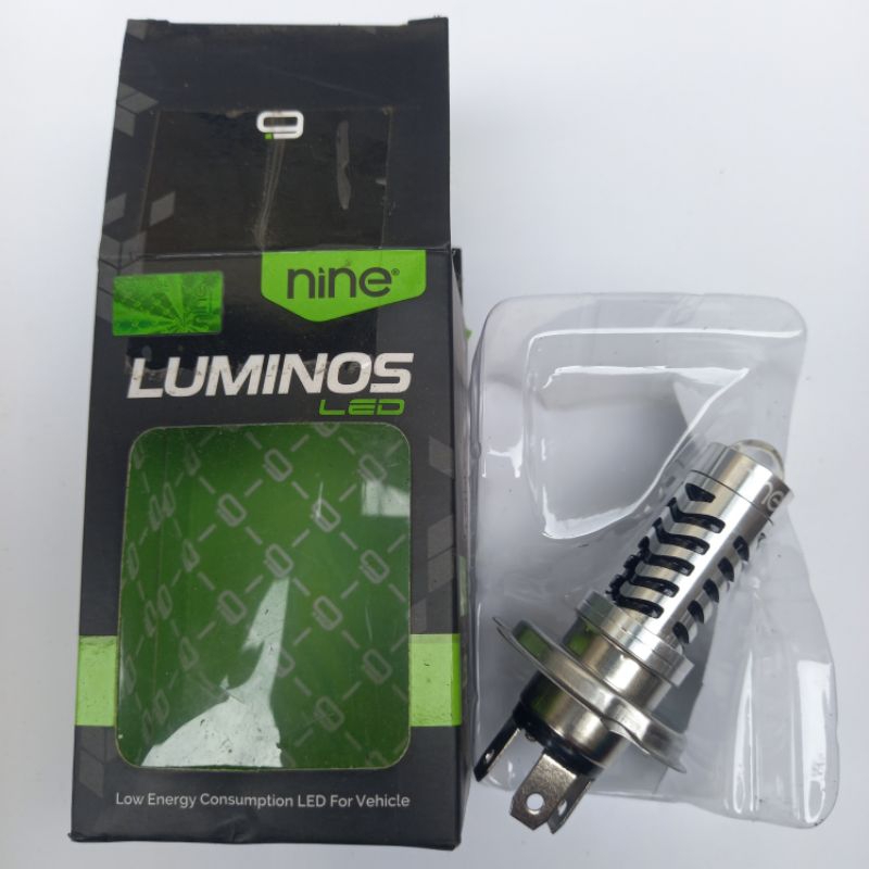 LAMPU LED H4 LS2 LASER MOTOR ORIGINAL LUMINOS 2 WARNA PUTIH KUNING PLUS LAMPU LED SENJA HI LOW