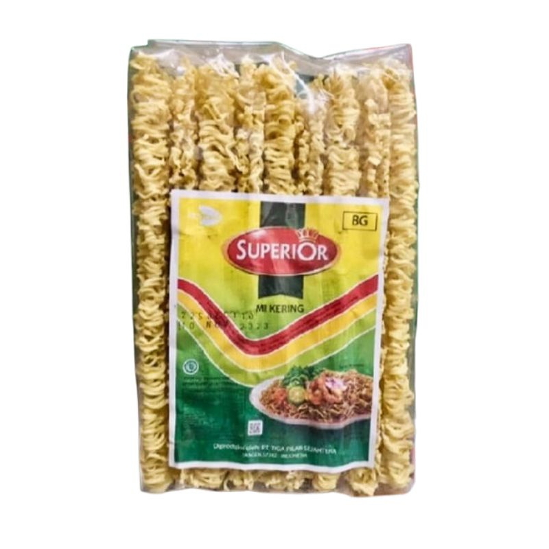 

Mie Kering Superior Mie Keriting 303gr (1kg Muat 4pc Mie Superior)