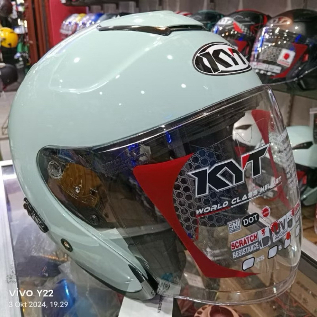 KYT - HELM KYT KYOTO ORIGINAL MERK AHS MIRIP ASLI 100% SNI BONUS STIKER