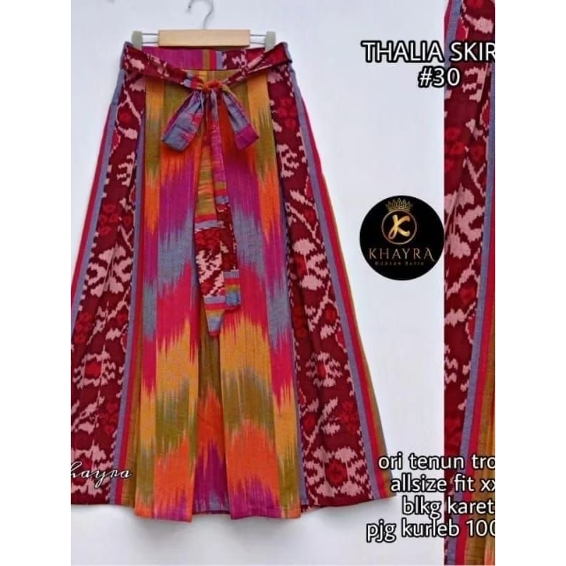 ROK PANJANG TENUN WANITA, MOTIF ETNIK ROK WIRU PANJANG TALI
